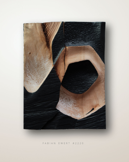 Wall Sculpture #2220 by Fabian Ewert, Limewood ad Acrylic Paint